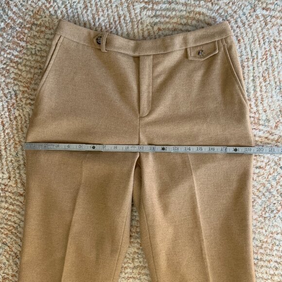 VINTAGE 90s RALPH by Ralph Lauren Wool Wide Leg Trousers Women's Size 8 RARE - Picture 8 of 11